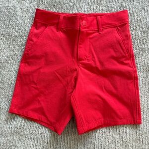 Janie and Jack Red Stretch Bermuda Shorts Size 6 Tailored Casual